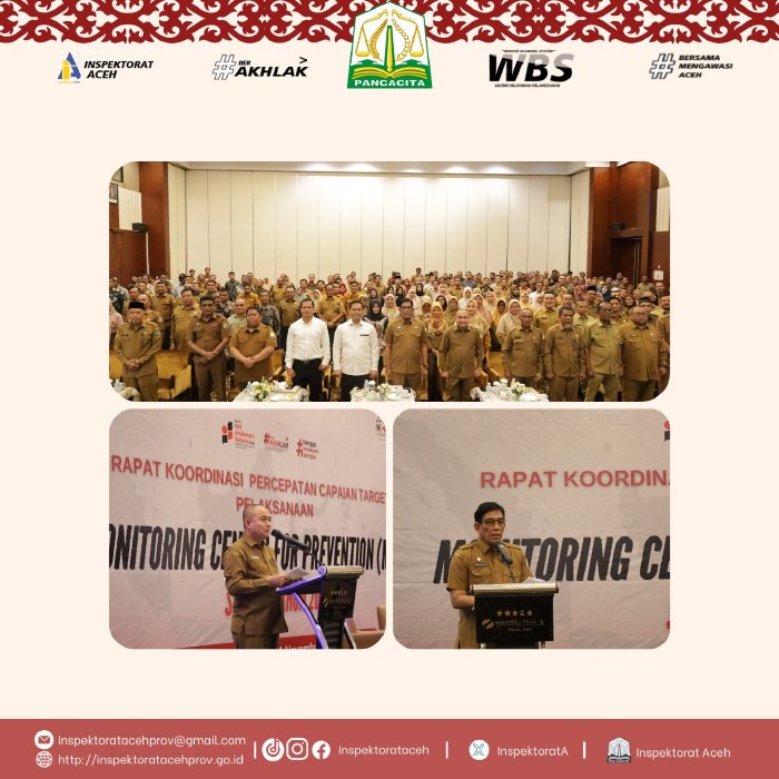 Rapat Koordinasi Percepatan Capaian Target Pelaksanaan MCP Wilayah Aceh Tahun 2024